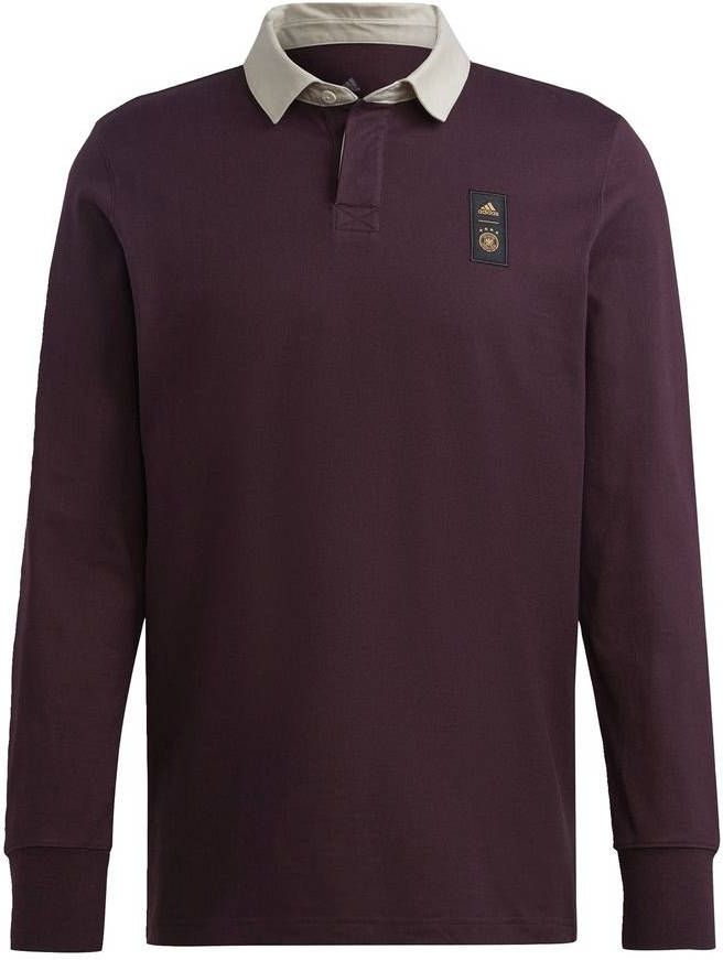 adidas Duitsland Lifestyler Poloshirt met Lange Mouwen