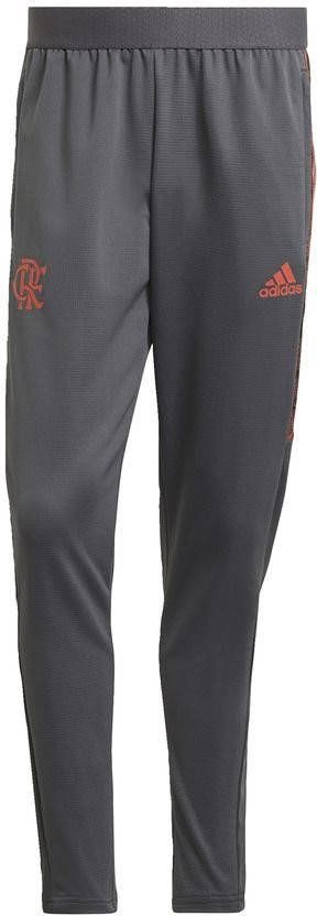 adidas CR Flamengo Trainingsbroek 2021 2022 Donkergrijs Rood