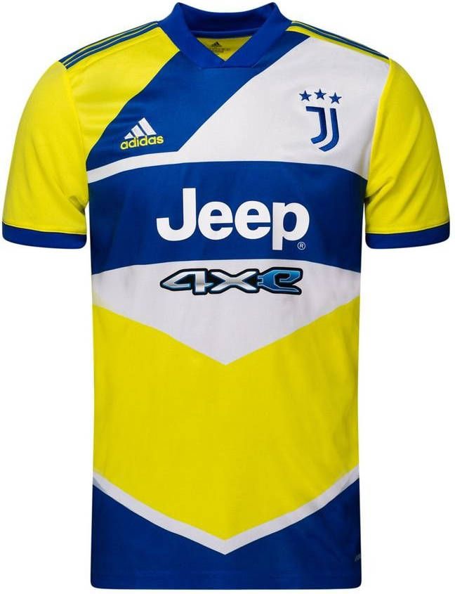 Adidas Juventus 2021/22 Derde Voetbalshirt Junior Shock Yellow/Hi Res Blue Kind