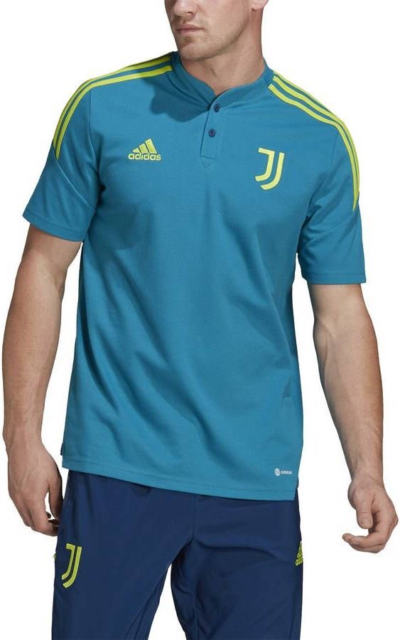 adidas Juventus Polo 2022 2023 Blauw Geel