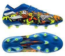 adidas NEMEZIZ MESSI 19.1 Gras Voetbalschoenen(FG)Blauw Zilver Geel