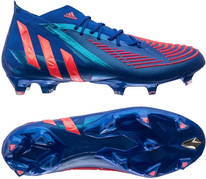 Adidas Predator Edge.1 Firm Ground Voetbalschoenen Hi Res Blue/Turbo/Hi Res Blue Dames