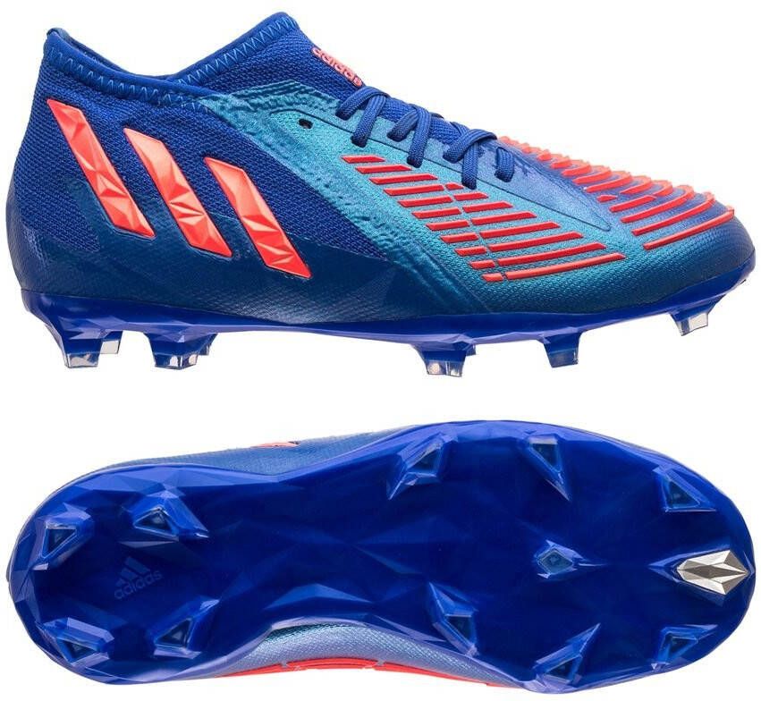 Adidas Kids adidas Predator Edge.1 Gras Voetbalschoenen(FG)Kids Blauw Rood