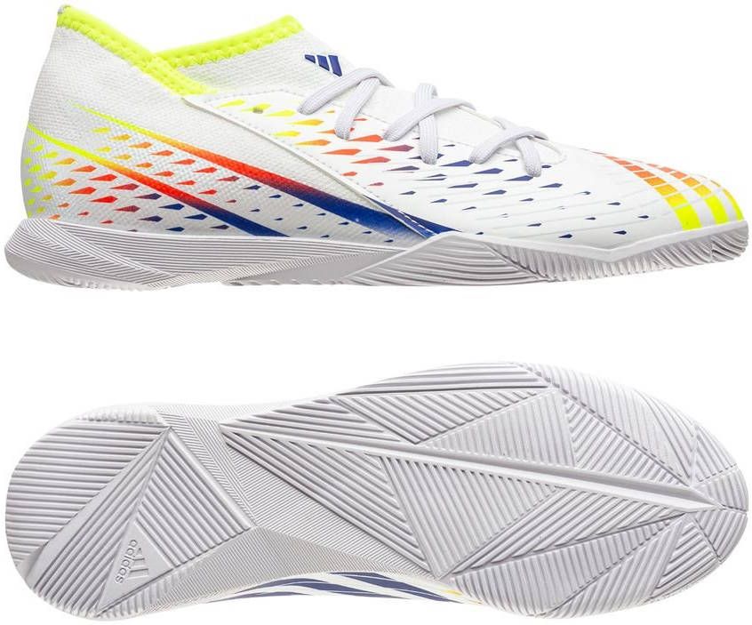 adidas Predator Edge .3 IN Al Rihla Wit/Geel/Blauw Kinderen