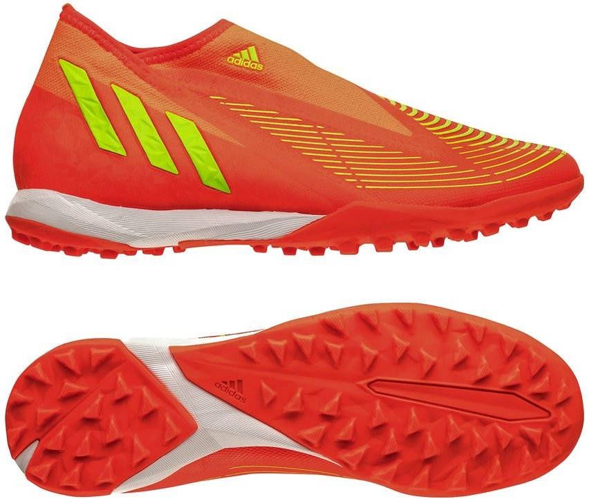 adidas Predator Edge .3 Laceless TF Game Data Rood/Groen/Zwart