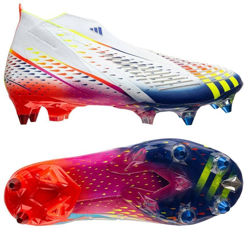 adidas Predator Edge + SG Al Rihla Wit/Geel/Blauw