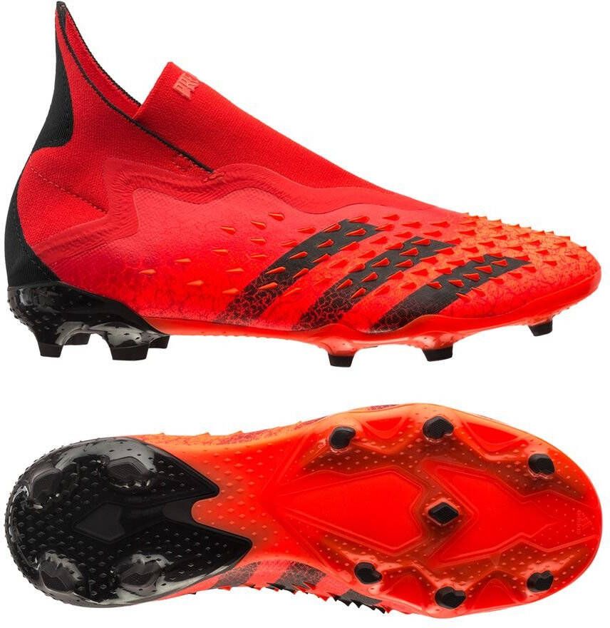 adidas Predator Freak + FG Meteorite Rood/Zwart/Rood Kinderen