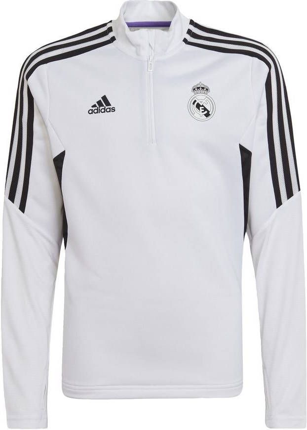 adidas Real Madrid Trainingsshirt Condivo 22 Wit/Zwart Kinderen