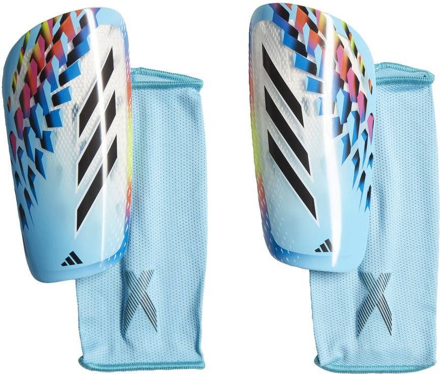 adidas Scheenbeschermers X League Al Rihla Wit/Turquoise/Zwart