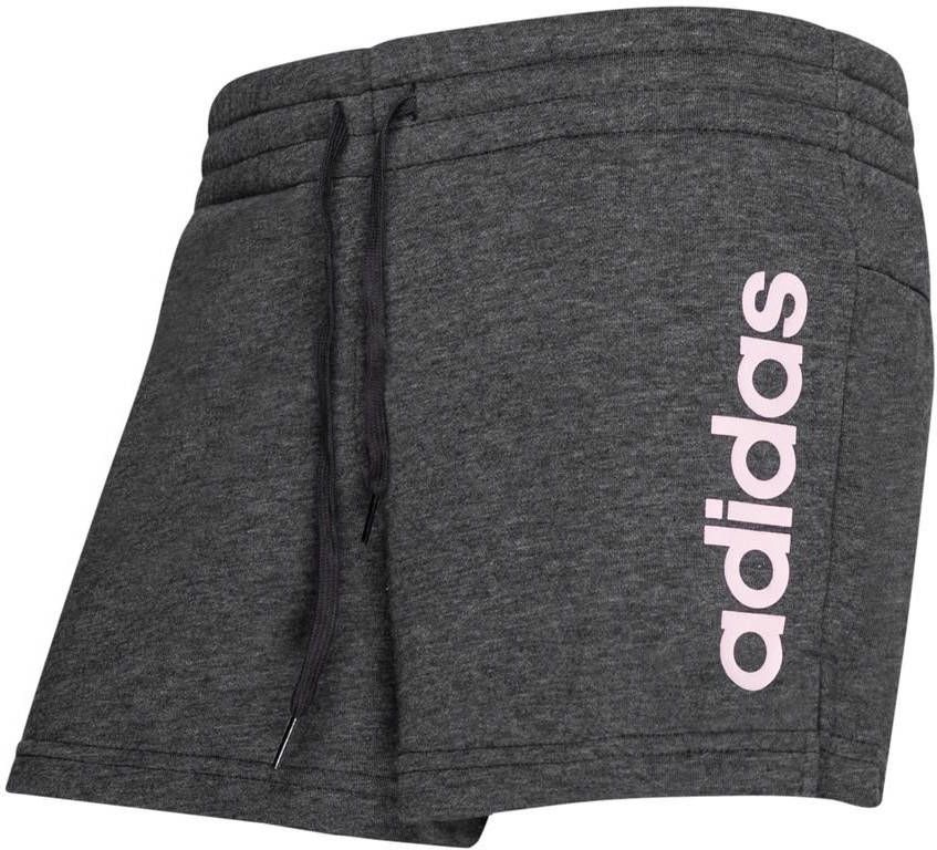 adidas Shorts Essentials Slim Logo Grijs/Roze Vrouw
