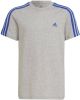 Adidas T shirt 3 Stripes Grijs/Blauw Kinderen online kopen