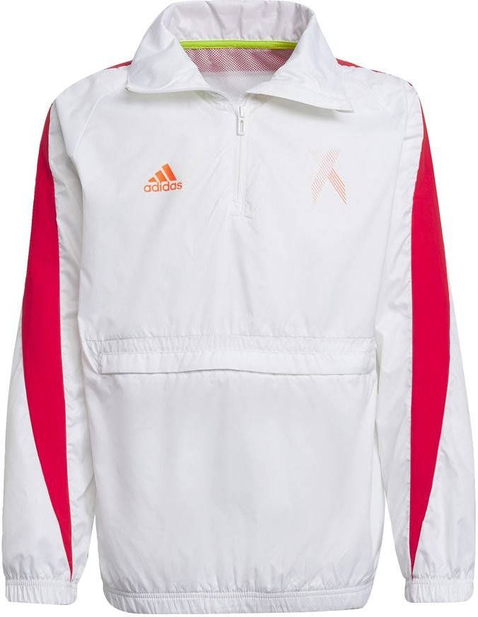 adidas Track Top Aeroready X Football Inspired Wit/Rood Kinderen