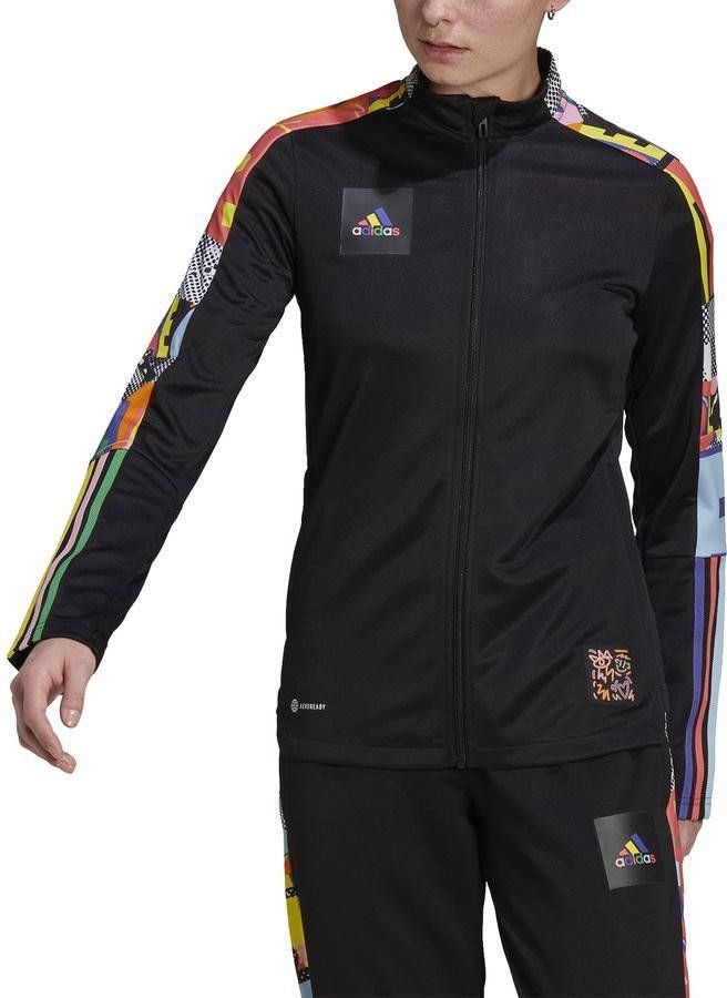 adidas Track Vest Tiro Pride Zwart/Multicolor