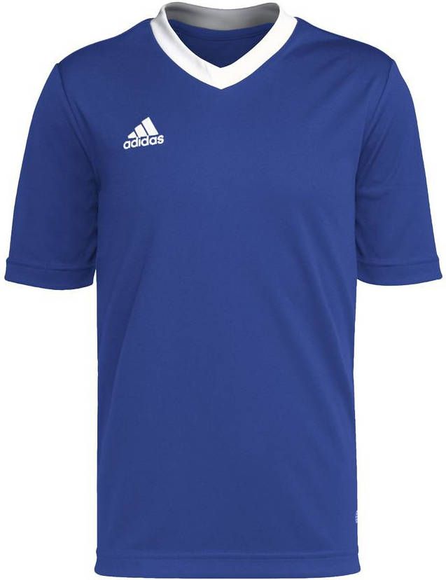 Adidas Kids adidas Entrada 22 Voetbalshirt Kids Blauw Wit