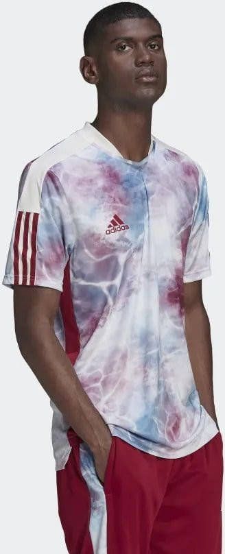 adidas Trainingsshirt Tiro Bordeaux/Blauw/Wit