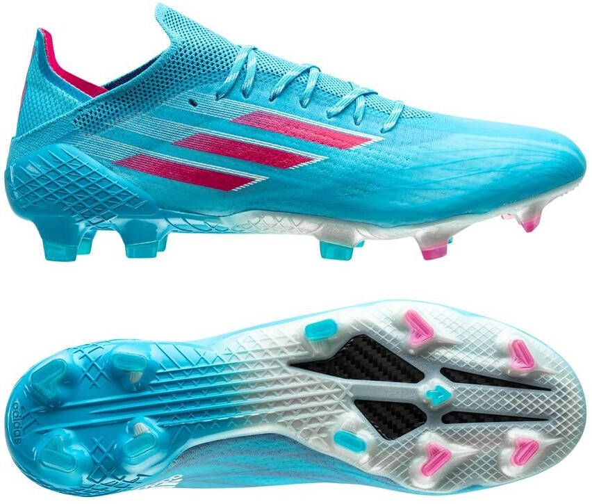 adidas X Speedflow.1 Gras Voetbalschoenen(FG)Blauw Roze Wit