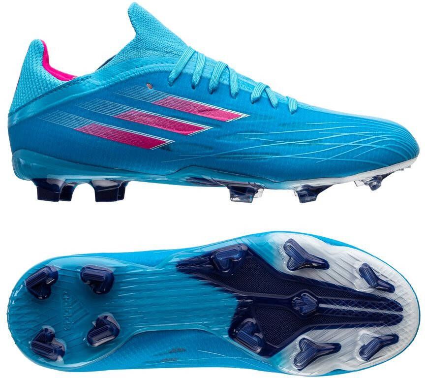 Adidas Kids adidas X Speedflow.1 Gras Voetbalschoenen(FG)Kids Blauw Roze Wit