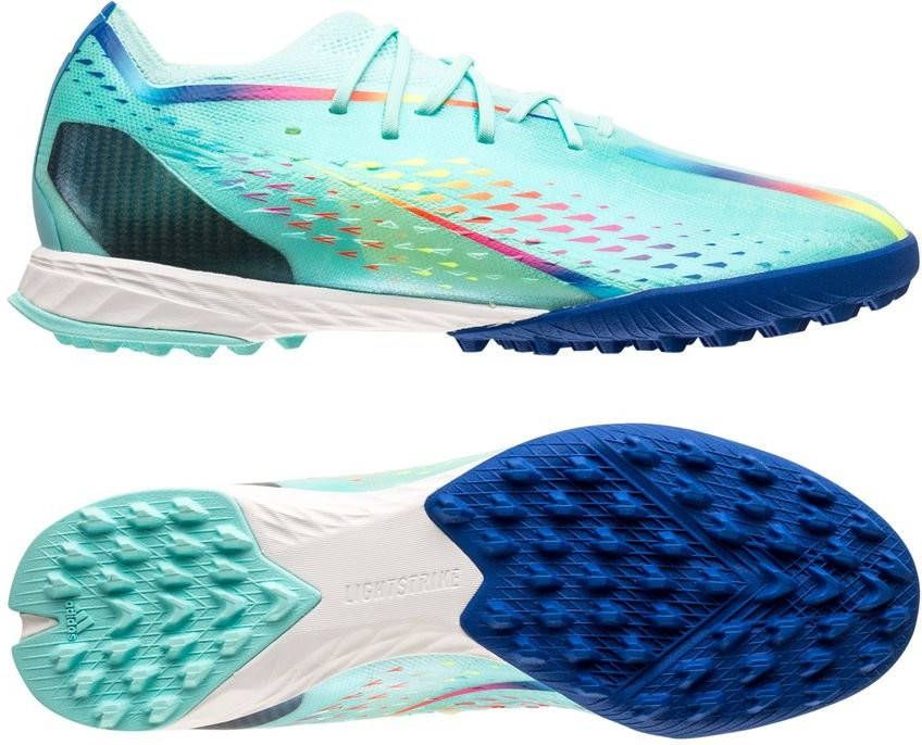 adidas X Speedportal .1 TF Al Rihla Turquoise/Rood/Blauw