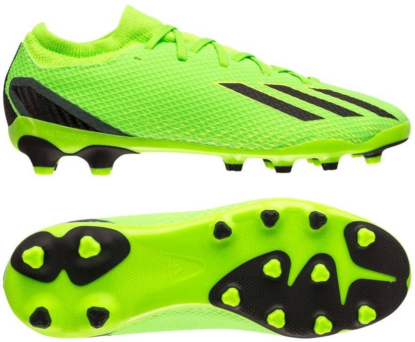 Adidas Kids adidas X Speedportal.3 Gras/Kunstgras Voetbalschoenen(MG)Kids Groen Zwart Geel
