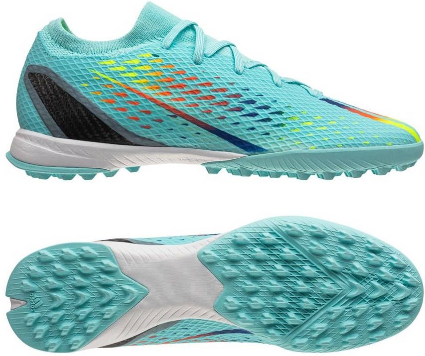 adidas X Speedportal.3 Turf Voetbalschoenen(TF)Blauw Geel Rood X Speedportal.3 Turf Voetbalschoenen(TF)Blauw Geel Rood