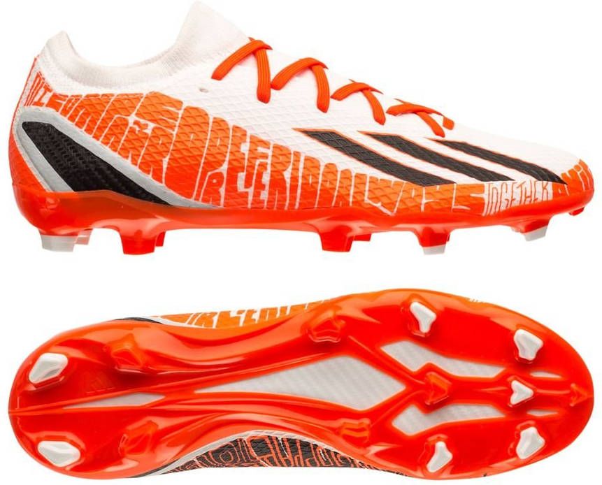adidas X Speedportal Messi.3 Gras Voetbalschoenen(FG)Wit Rood Zwart