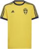 Adidas Zweden T shirt 3 Stripes Geel/Navy Kinderen online kopen