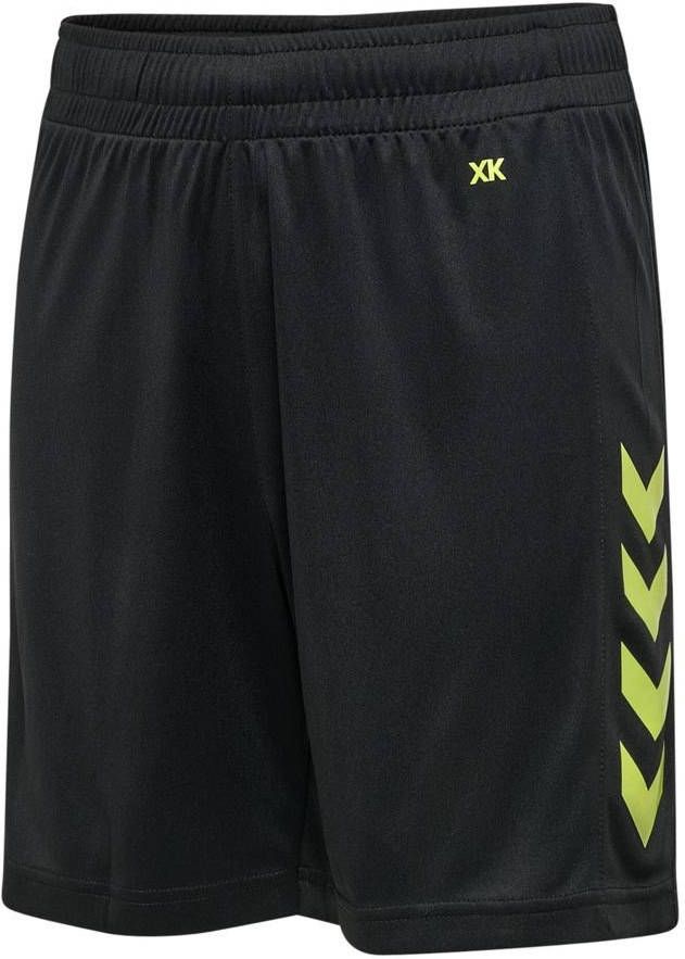 Hummel Core Xk Poly Shorts Kids Black/Lime Popsicle