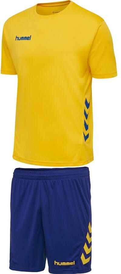 Hummel Promo Duo Voetbal Set Geel/Blauw Kinderen