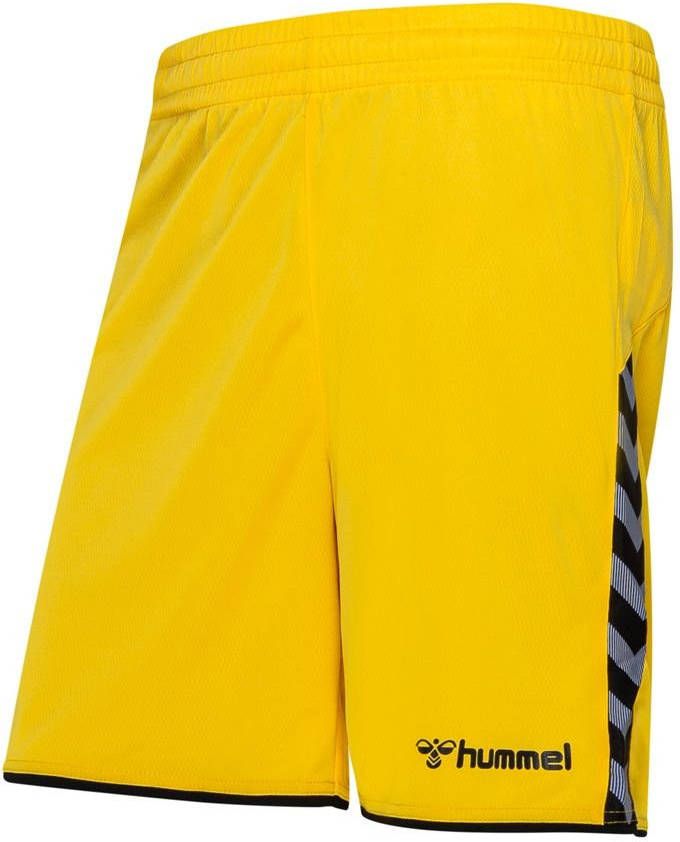 Hummel Shorts Authentic Poly Geel/Zwart