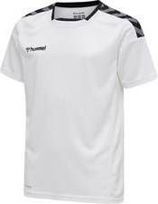 Hummel Voetbalshirt Authentic Poly Wit/Zwart Kinderen