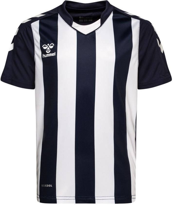 Hummel Voetbalshirt Core Striped Navy/Wit Kinderen