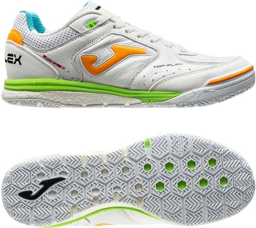 Joma Top Flex Rebound IN Wit/Oranje/Groen