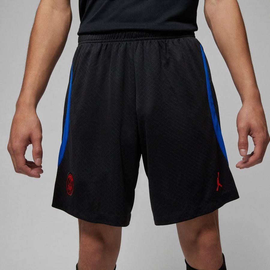 Jordan Paris Saint Germain Strike Uit knit voetbalshorts met Dri FIT voor heren Zwart
