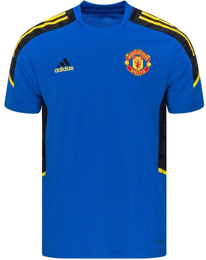 adidas Manchester United Trainingsshirt Europees 2021 2022 Blauw