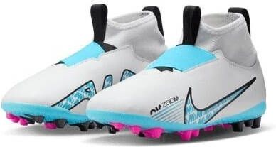 Nike Air Zoom Mercurial Superfly 9 Academy AG Blast Wit/Blauw/Roze Kinderen