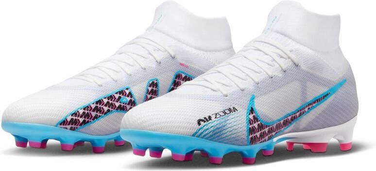 Nike Air Zoom Mercurial Superfly 9 Pro AG PRO Blast Wit/Blauw/Roze/Paars