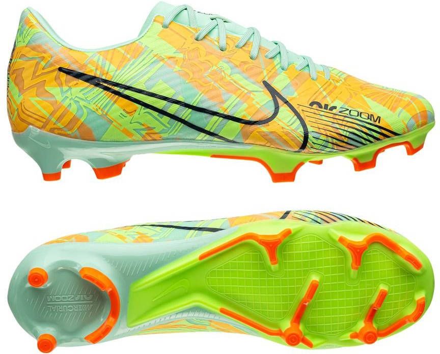 Nike Air Zoom Mercurial Vapor 15 Academy MG Bonded Groen/Blauw/Oranje