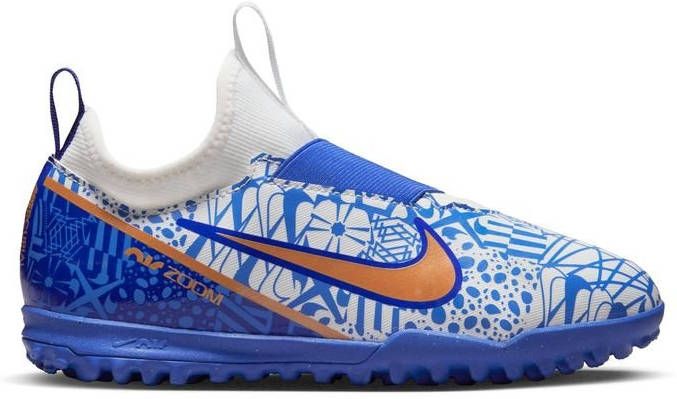Nike Air Zoom Mercurial Vapor 15 Academy TF CR7 Personal Edition Wit/Koper/Blauw Kinderen