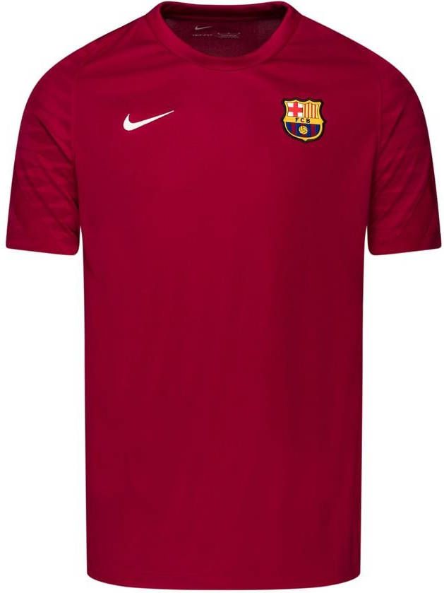 Nike FC Barcelona Strike Voetbaltop met korte mouwen voor heren Rood