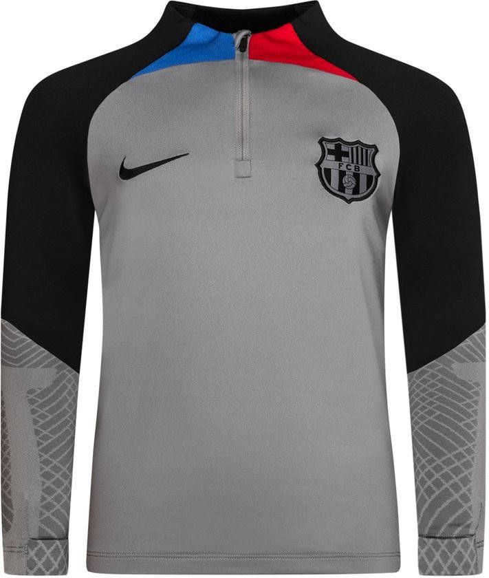 Nike Barcelona Trainingsshirt Dri FIT Strike Drill Grijs/Blauw/Rood/Zwart Kinderen