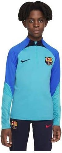 Nike Kids FC Barcelona Strike Nike Dri FIT voetbaltrainingstop voor kids Blauw