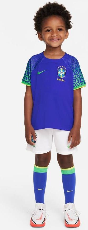 Nike Brazilië 2022/23 Uit Voetbaltenue voor kleuters Blauw