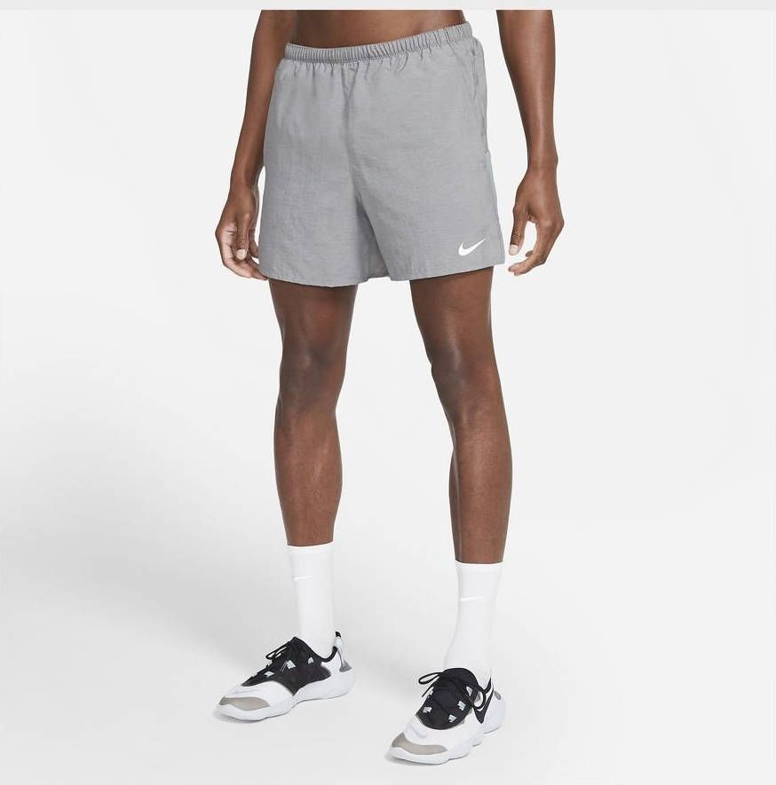 Nike Challenger Hardloopshorts met binnenbroek voor heren(13 cm) Grijs