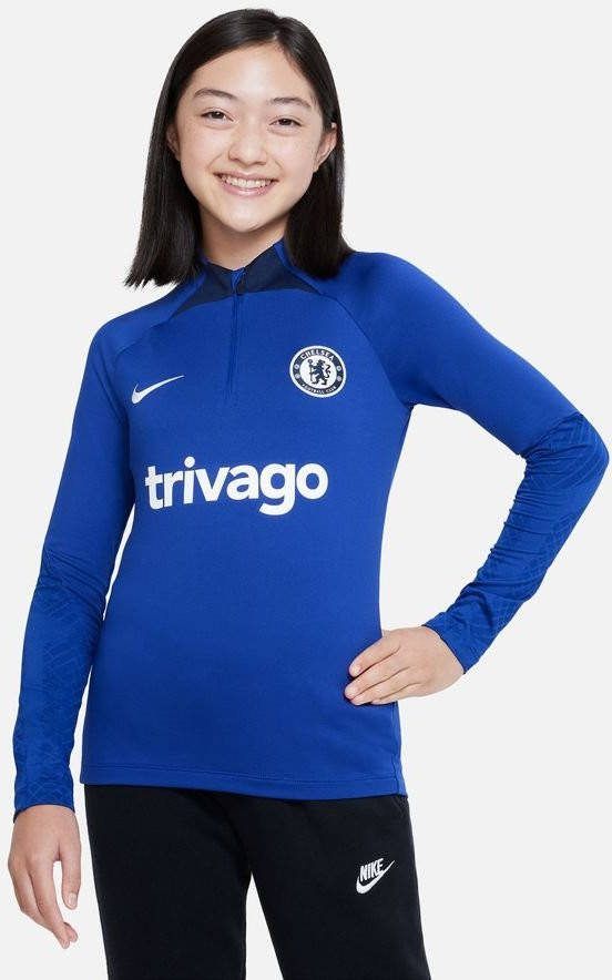 Nike Kids Chelsea FC Strike Nike Dri FIT voetbaltrainingstop voor kids Blauw