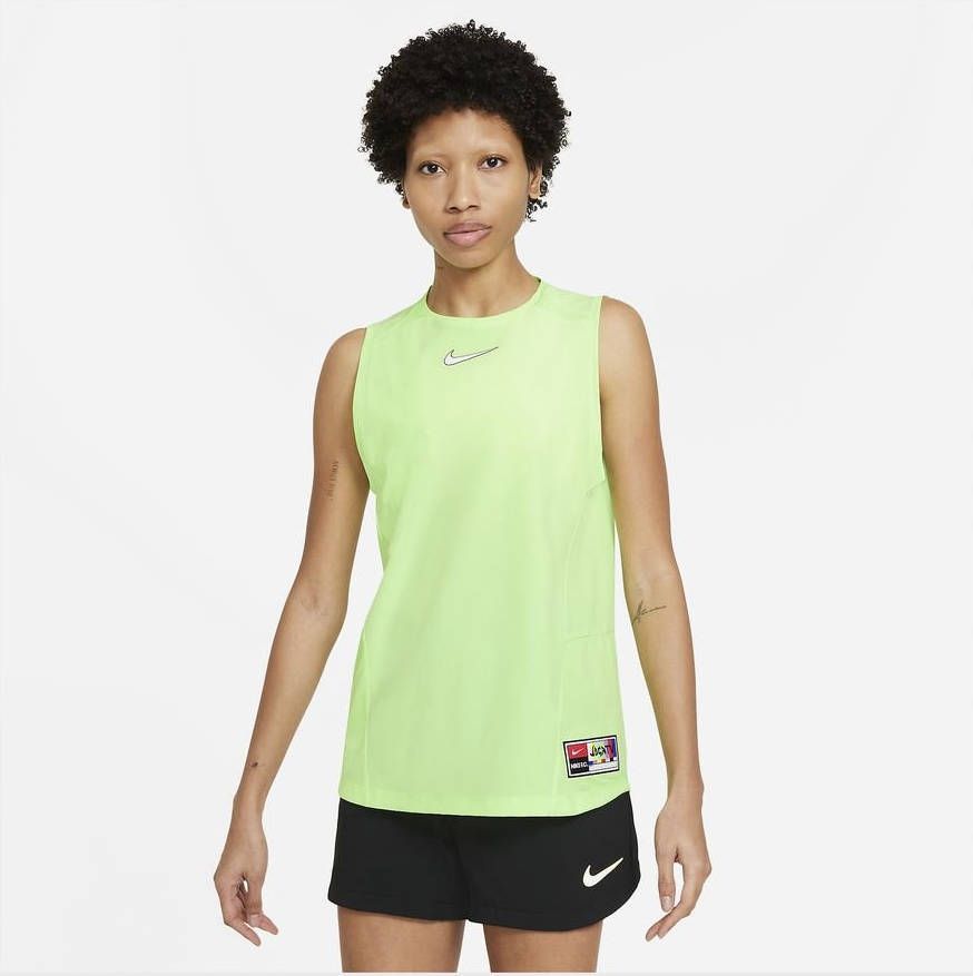 Nike F.C. Dri FIT Voetbaltop zonder mouwen voor dames Groen