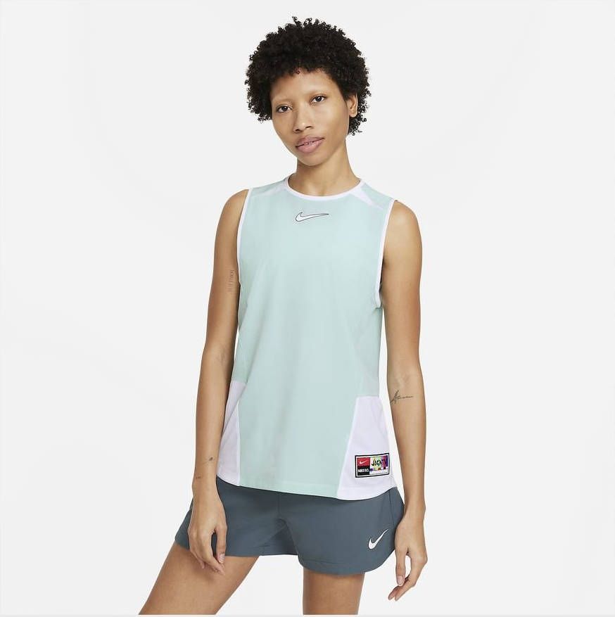 Nike F.C. Voetbalshirt Dri FIT Joga Bonito Turquoise/Wit Vrouw