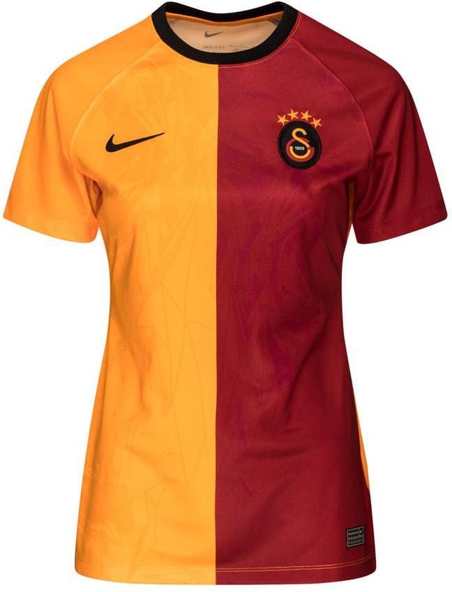 Nike Galatasaray 2022/23 Thuis Dri FIT voetbaltop met korte mouwen voor dames Oranje