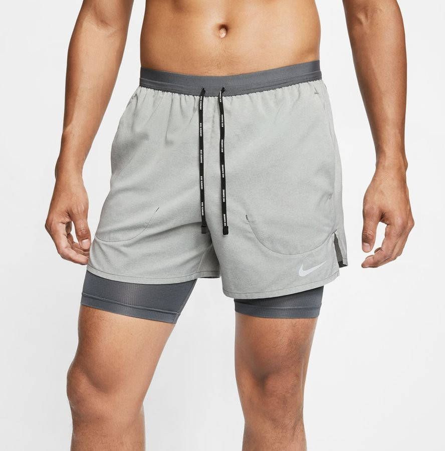 Nike Hardloopshorts Flex Stride 2 in 1 Grijs/Zilver