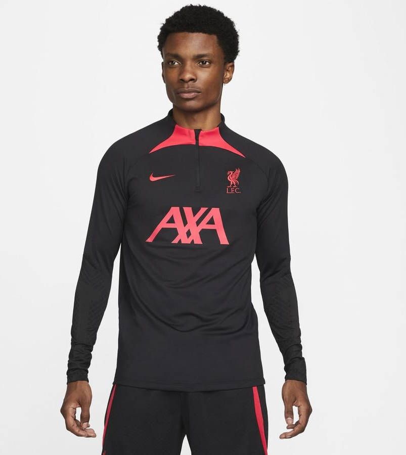 Nike liverpool fc dri fit strike drill trainingstop 22/23 zwart/rood heren