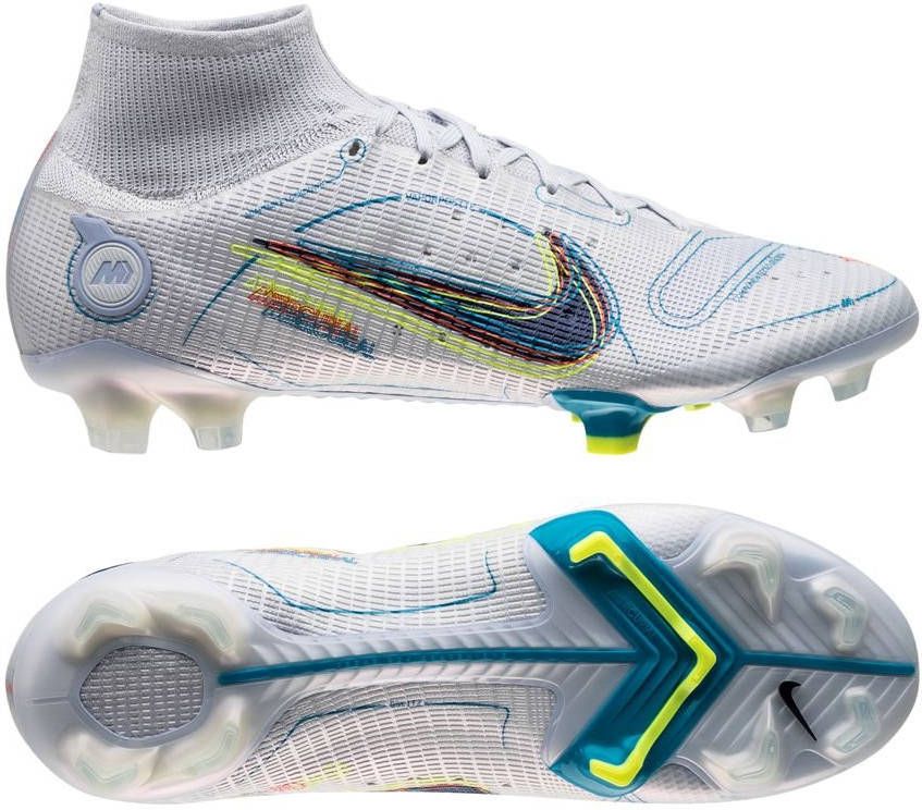 Nike Mercurial Superfly 8 Elite FG The Progress Grijs/Blauw